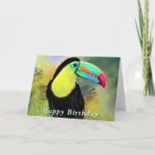 Bonne carte d'anniversaire Toco Tropical Toucan Bi (Devant)