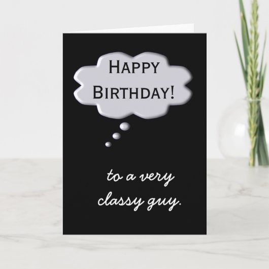 Bonne carte d'anniversaire type Classy (Devant)