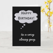 Bonne carte d'anniversaire type Classy (Fleur jaune)