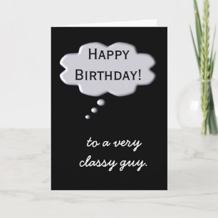 Bonne carte d'anniversaire type Classy