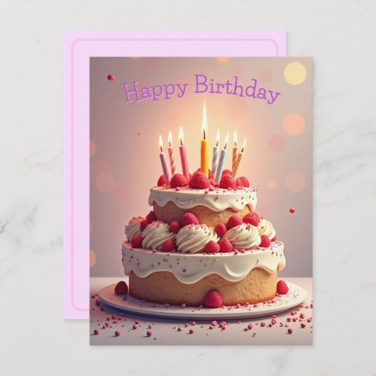 Bonne carte d'anniversaire v0.3 (Devant / Derrière)
