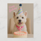 Bonne carte d'anniversaire Westie (Devant)