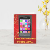 Bonne carte d'App Phone Anti Vieillissement Annive (Fleur jaune)