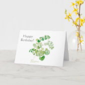 Bonne carte d'aquarelle botanique Vintage d'annive (Fleur jaune)