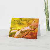 Bonne carte d'art d'anniversaire maman Dogwood (Devant)