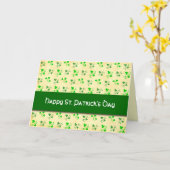 Bonne carte d'art Shamrock St. Patrick's Day (Fleur jaune)