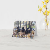 Bonne carte d'automne (Fleur jaune)