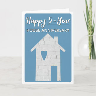 Bonne carte de 5 ans de ménage