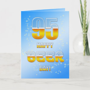 Bonne carte de 95e anniversaire de la fête de la b