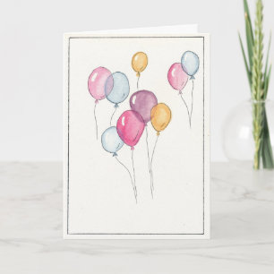 Bonne carte de ballons d'anniversaire - Idéal pour