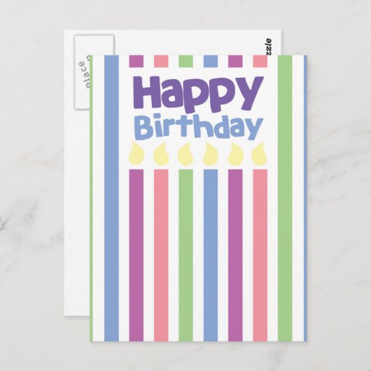 Bonne carte de bande d'anniversaire (Devant / Derrière)