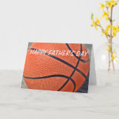 Bonne carte de basket-ball Fête des pères (Fleur jaune)