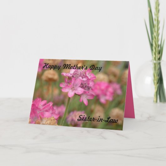 Bonne carte de belle-mère pour la fête des mères (Devant)