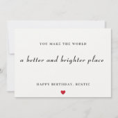 Bonne carte de bestie d'anniversaire (Devant)