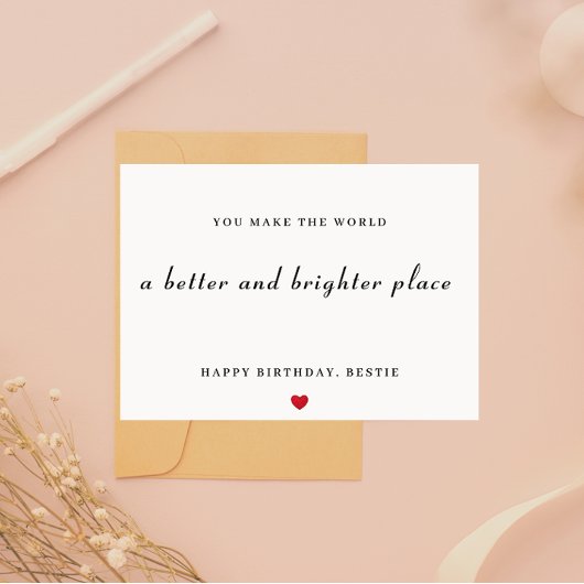 Bonne carte de bestie d'anniversaire