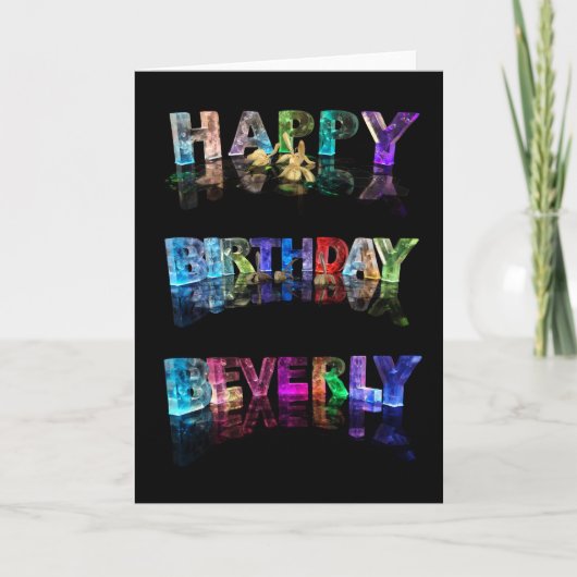 Bonne carte de Beverly Anniversaire (Devant)