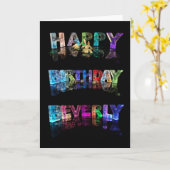 Bonne carte de Beverly Anniversaire (Fleur jaune)