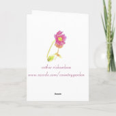 Bonne carte de bouquet de fleurs amies d'anniversa (Dos)