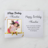 Bonne carte de bouquet floral d'aquarelle d'annive (Intérieur)