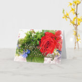 Bonne carte de bouquet Red Rose (Fleur jaune)