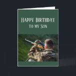 Bonne carte de camouflage pour son anniversaire<br><div class="desc">Ce que vous aimez Joyeux Fils d'anniversaire pour ceux qui aiment la chasse en plein air,  la nature et ou la nature sauvage</div>