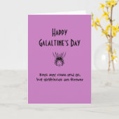 Bonne carte de célébration de la fête des Galantin (Fleur jaune)