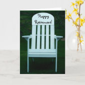 Bonne carte de chaise de retraite (Fleur jaune)