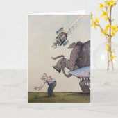 Bonne carte de chance, avec le requin (Fleur jaune)