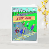 Bonne carte de chance pour Marathon Runner - 401K  (Fleur jaune)