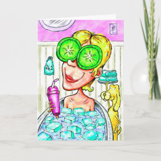 Bonne carte de chance pour Marathoner - Bain de gl