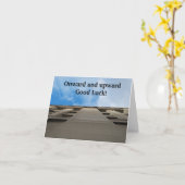 Bonne carte de chance vers le haut Bureau professi (Fleur jaune)