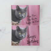 Bonne carte de chat Kitty Birthday (Intérieur)