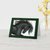 Bonne carte de cheval d'anniversaire par Bihrle (Fleur jaune)