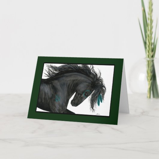 Bonne carte de cheval d'anniversaire par Bihrle (Devant)