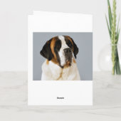 Bonne carte de chien Saint Bernard Puppy (Dos)