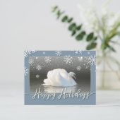 Bonne carte de cygne de vacances (Debout devant)