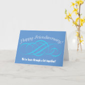 Bonne carte de design Friendiversaire Swirl (Fleur jaune)