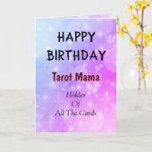 Bonne carte de design Tarot Mama anniversaire (Fleur jaune)