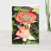 Bonne carte de femme de Pâques - Rose (Devant)