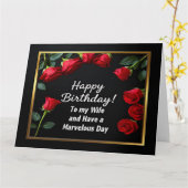 Bonne carte de femme Red Rose Anniversaire (Fleur jaune)