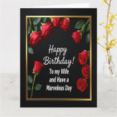 Bonne carte de femme Red Rose Anniversaire (Fleur jaune)