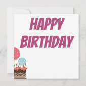 Bonne carte de fête d'anniversaire (Dos)