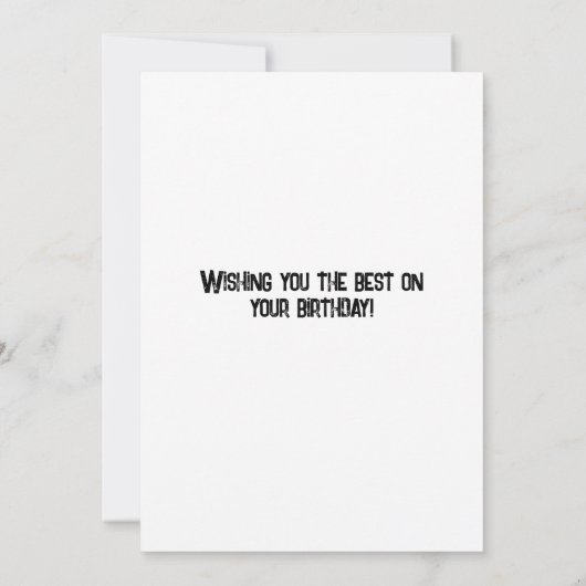 Bonne carte de fête d'anniversaire (Dos)