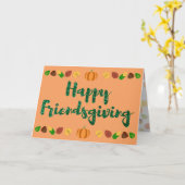Bonne Carte de Fête de Thanksgiving Friendsgiving (Fleur jaune)