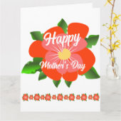 Bonne carte de fête des mères (Fleur jaune)