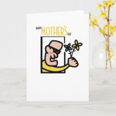 Bonne carte de fête des mères (Fleur jaune)