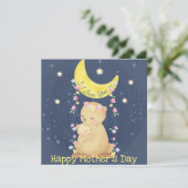 Bonne carte de fête des mères (Debout devant)