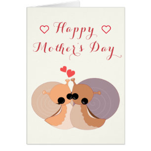 Bonne carte de fête des mères Amour de famille Esc