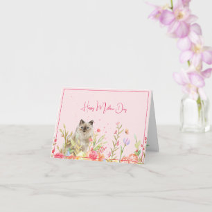 Bonne carte de fête des mères du chat