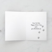 Bonne carte de fête des mères du chat noir (Intérieur)